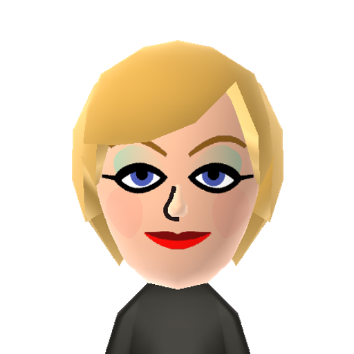 Alisha Mii character: From Wii Sports Resort and Wii Party.