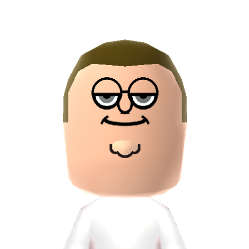 PeterGriff Mii character: The main character on the animated TV show "The Family Guy". He is voiced by show creator Seth MacFarlane.