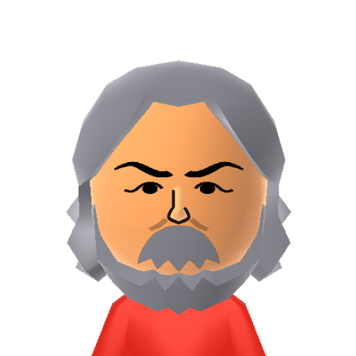 Karl Marx Mii character: Creator of Communism.