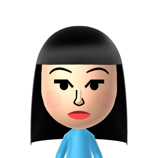 Reina Mii character: A Mii from Wii Sports Resort: Meme Squad, a mod for Wii Sports Resort