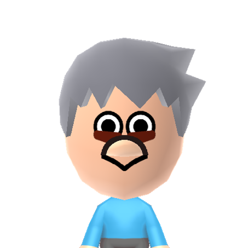 Blue bird Mii character: Jim, Jake, and Jay from the "Angry Birds" series