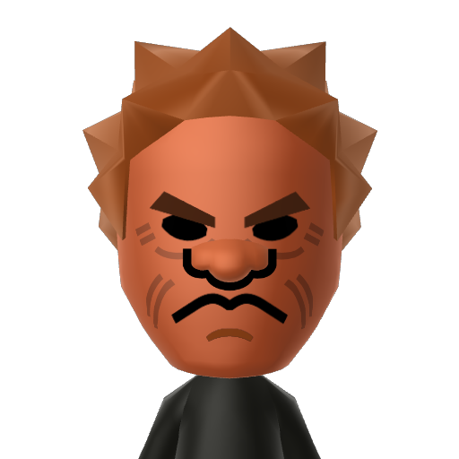 Akuma Mii character: a Mii used in Mii Fighter QR Codes Series / Custom Mii Fighter Versus