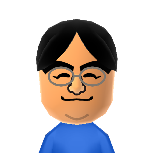 Iwata Mii character: a Special Mii dumped from StreetPass Mii Plaza