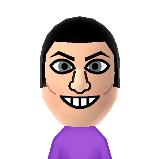 Robbie R. Mii character: Villain of the kids show "Lazytown". He likes to be lazy and eat junk food