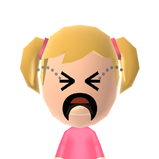 Sad Girl Mii character preview
