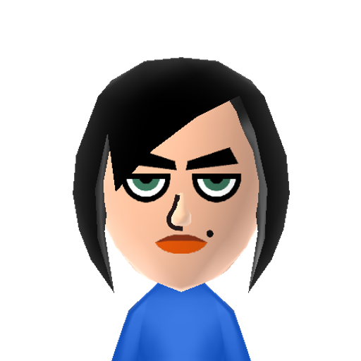 Eva Mii character: The girl with the anger issues from the "Total Drama" series.
