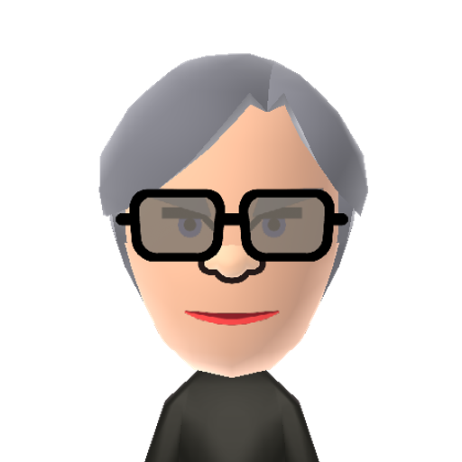 AndyWarhol Mii character: American artist known for his prominent role in the pop art movement.
