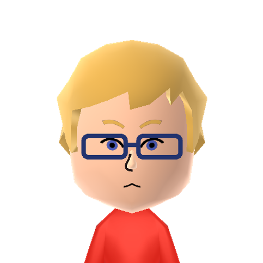 Leon Mii character: A random Mii from my Wii U