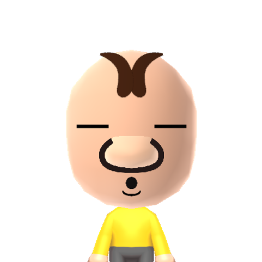 Olimar Mii character: Captain Olimar from the Pikmin game series by Nintendo.