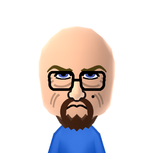 Heisenberg Mii character: Main character from "Breaking Bad", played by Bryan Cranston. W.W., my star, my perfect silence.