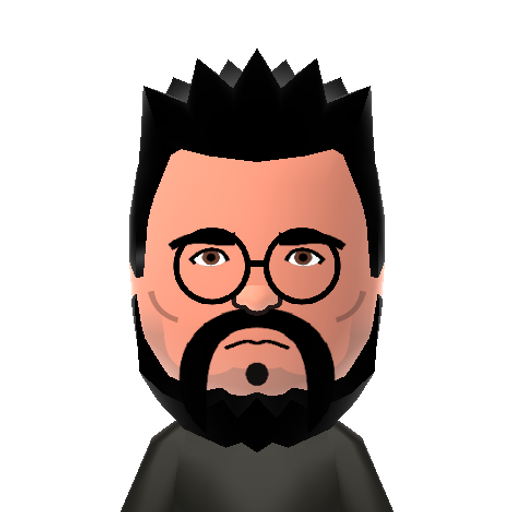 KevinSmith Mii character: Screenwriter, actor, producer, movie director and comic-book author. Best known for the "Clerks" franchise in which he appears as "Silent Bob".