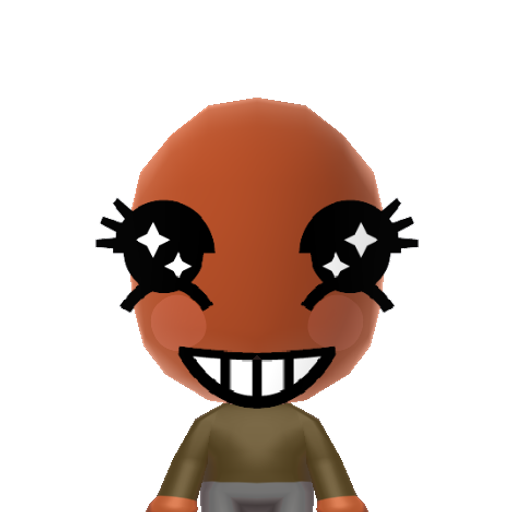 Dingle Mii character: From the indie game "The Binding of Isaac". He's not so much a boss as he's a pile of poop trying to be cute and smother Isaac in his brown love.