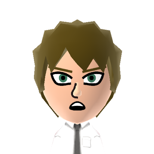 Hajime Mii character: Since people wanted em, here are the Tomodachi Life QR Codes for some of my DR2 Miis! Add em to your games & spread some hope/despair.