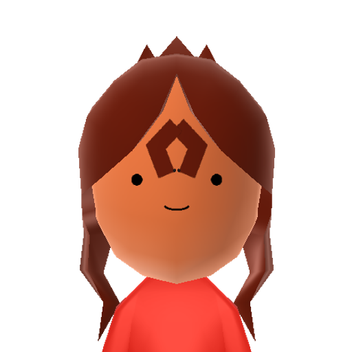 FlamePrncs Mii character: From "Adventure Time with Finn and Jake". Ruler of the Fire Kingdom, Finn's former love interest, Cinnamon Bun's close friend.