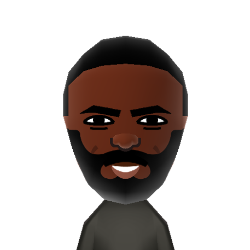Idris Mii character: British actor and star of the series "Luther".