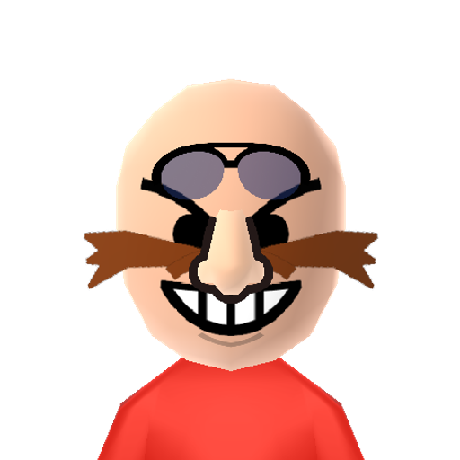 Eggman Mii character: From "Sonic the Hedgehog" games. Sonic's arch nemesis ever since he was little. He would always build machines to try to stop his spiky foe