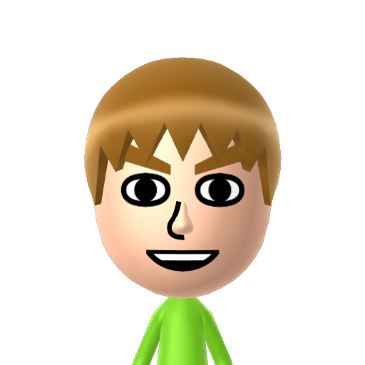 Daniel J K Mii character: from My Wii U Friend List (July 2017) [@ZiplocRules2013]