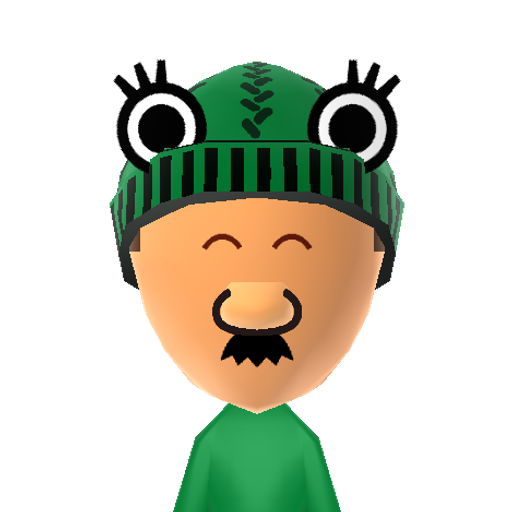Frog Mario Mii character: Mario wearing his frog suit from "Super Mario Bros 3".