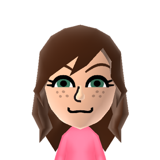 Emmie Mii character: NNID: Emmie.Mae