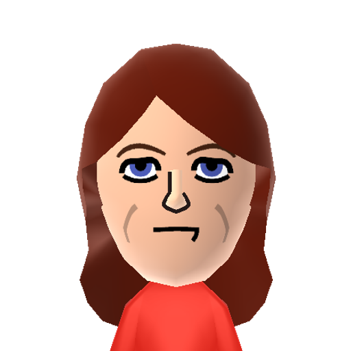 Meredith P Mii character: Alcoholic coworker from The Office. Played by Kate Flannery.