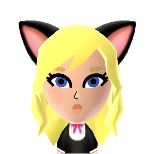 Peach Mii character: This Mii is a resident on OhhMyKawaii's island