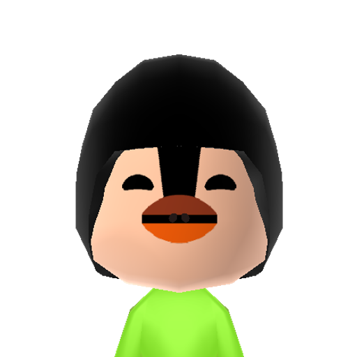 Peguin Mii character: Animal from the South Pole.