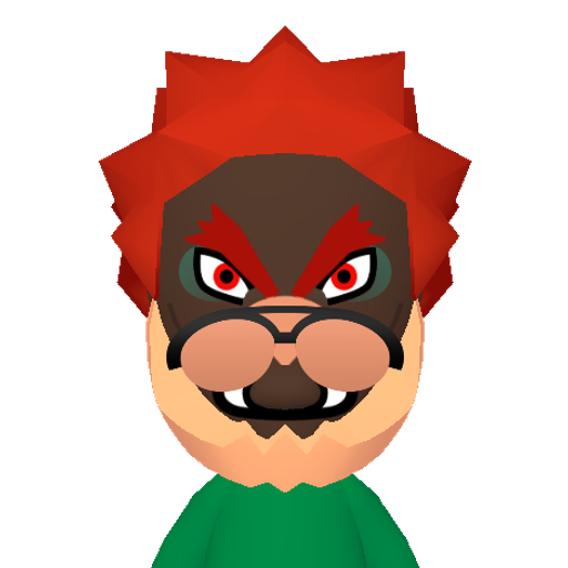 Bowser Mii character preview