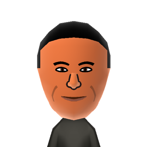 Obama Mii character: President of the U.S.A. since 2009.