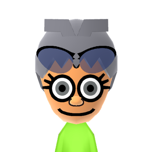 Marge S. Mii character: The mother with tall blue hair from the animated series "The Simpsons".