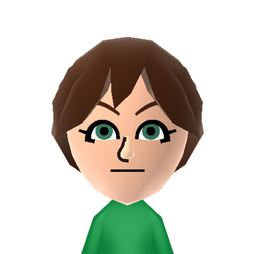 Rebecca Mii character: He's really powerful, especially against DON'T call her little girl!