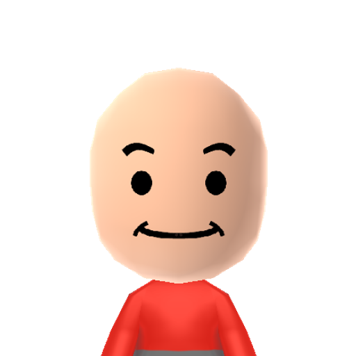 Toad Mii character preview