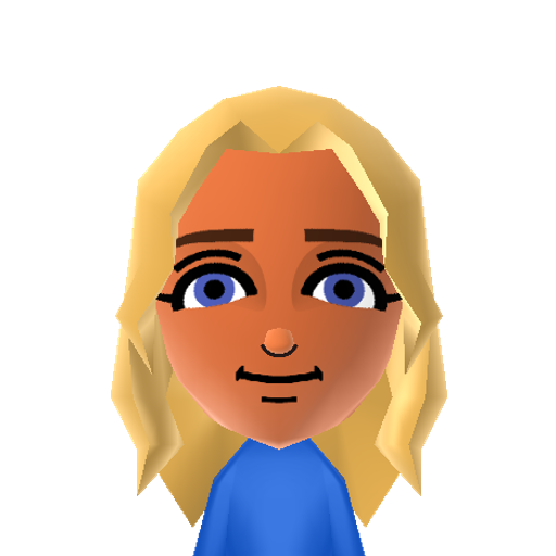 Charline Mii character: She is the Instructor from Wuhu Islands from Nintendo 3DS Pilotwings Resort.