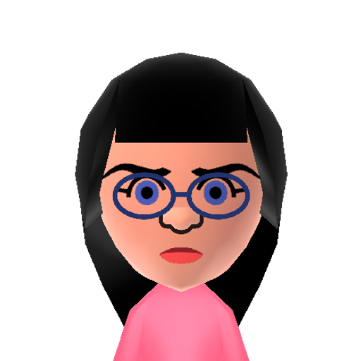 Maeve Mii character: A Mii from Press Music, a mod for Wii Music.