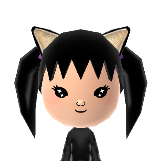 Kuromi Mii character: (Source: https://www.reddit.com/r/tomodachilife/comments/10owlh1/)