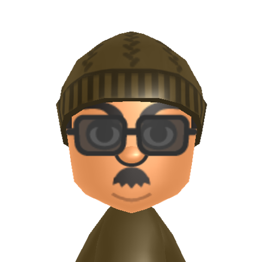 manny Mii character: A Mii used for Nintendo Network ID morellr by manny.