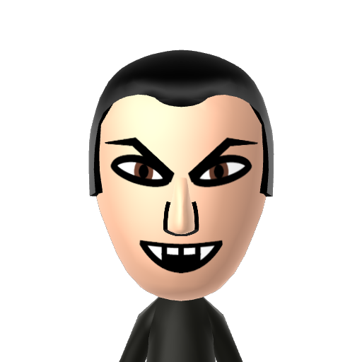Dracula Mii character: These are extracted and derived from the Mii Central Miis from the 3DS Miitopia.