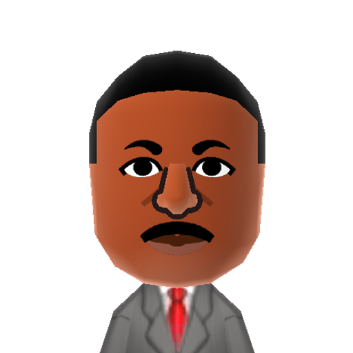MartinLKng Mii character: activist who was assassinated