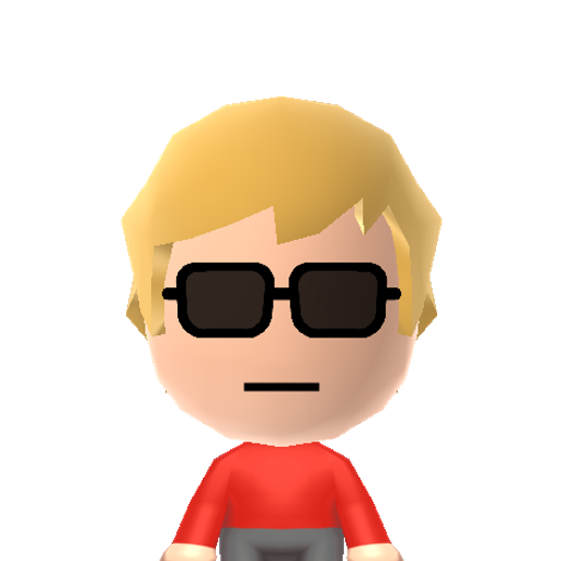 Dave S. Mii character: Beta human from "Homestuck".