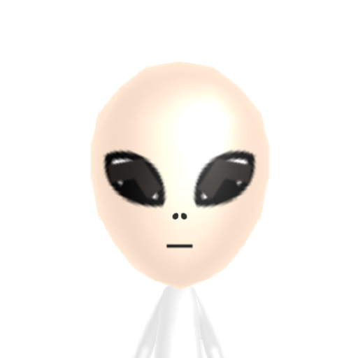 alien Mii character: Beep boop bap