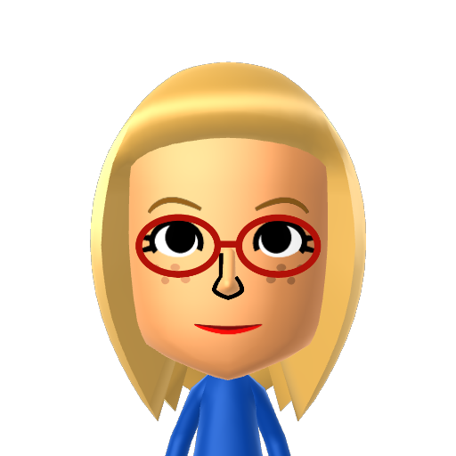 Priscilla Mii character: A Mii from Wii Sports Resort: Meme Squad, a mod for Wii Sports Resort