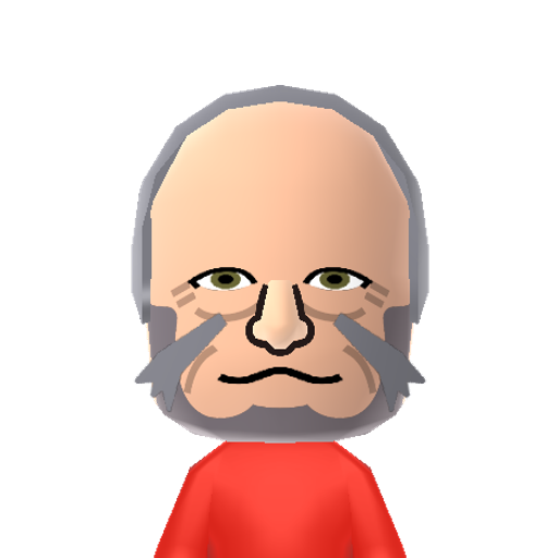 Iroh Mii character: Uncle of Prince Zuko and former general of the Fire Nation in "Avatar: The Last Airbender". Loves to drink tea.