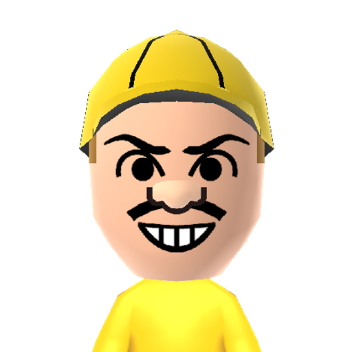 Wario Mii character preview
