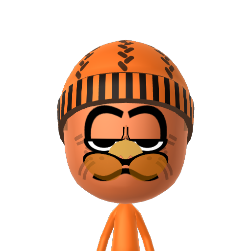Garfield Mii character: These are extracted and derived from the Mii Central Miis from the 3DS Miitopia.