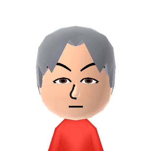 Miles  Mii character: From the "Ace Attorney" series, he's the chief prosecutor.
