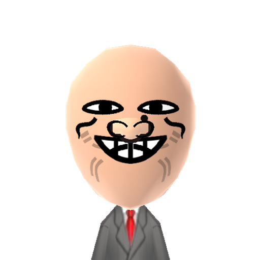 Trollface Mii character: by Aski1