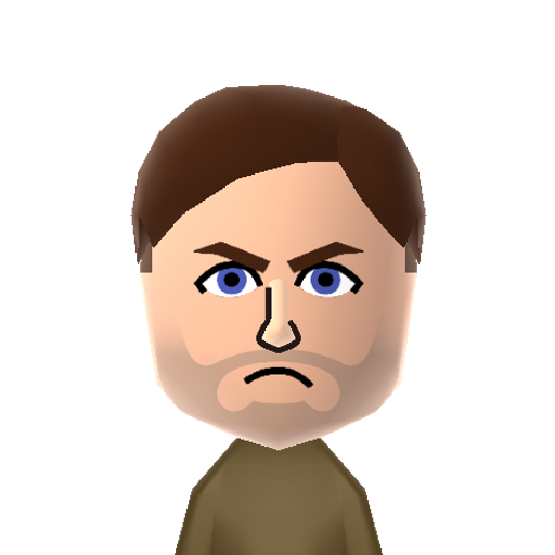 Booker Mii character preview