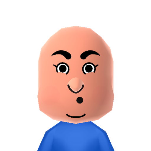 Curly Mii character preview