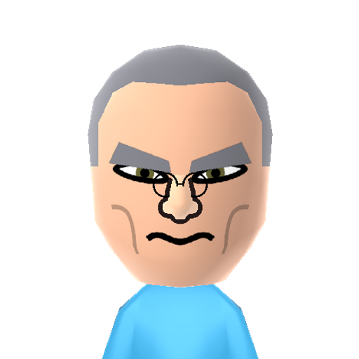 Kotobaru Mii character: The normally blue skinned, wise, elder from Egoraptor's anime parody, "Girlchan in Paradise".