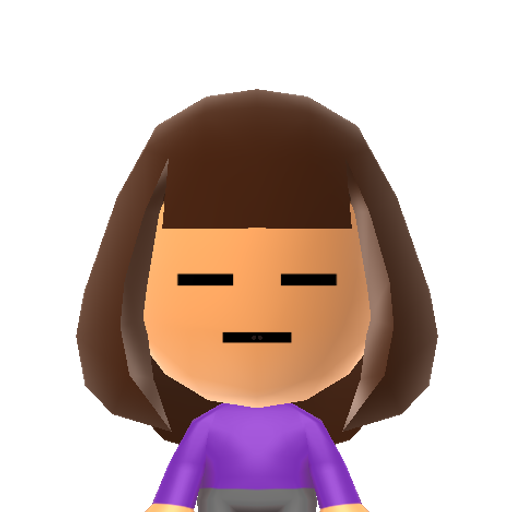 Frisk Mii character preview