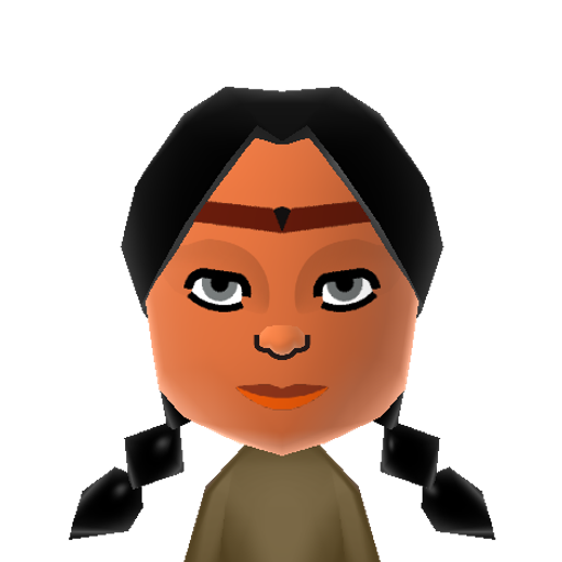 Pocahontas Mii character preview